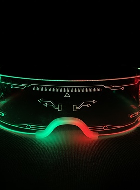 未来科技感蹦迪闪光酒吧太阳眼镜