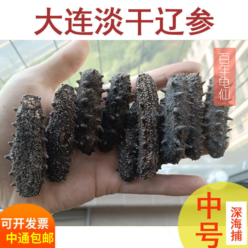 大连海参纯淡干货辽参六排刺参孕妇营养深海捕捞9年正品礼盒500克