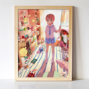 周边 日常nichijou 动漫二次元 相生佑子 海报挂画送男生 东云名乃
