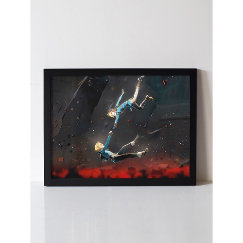 塞尔达传说旷野之息 王国之泪 林克 米法周边 海报挂画挂件摆件