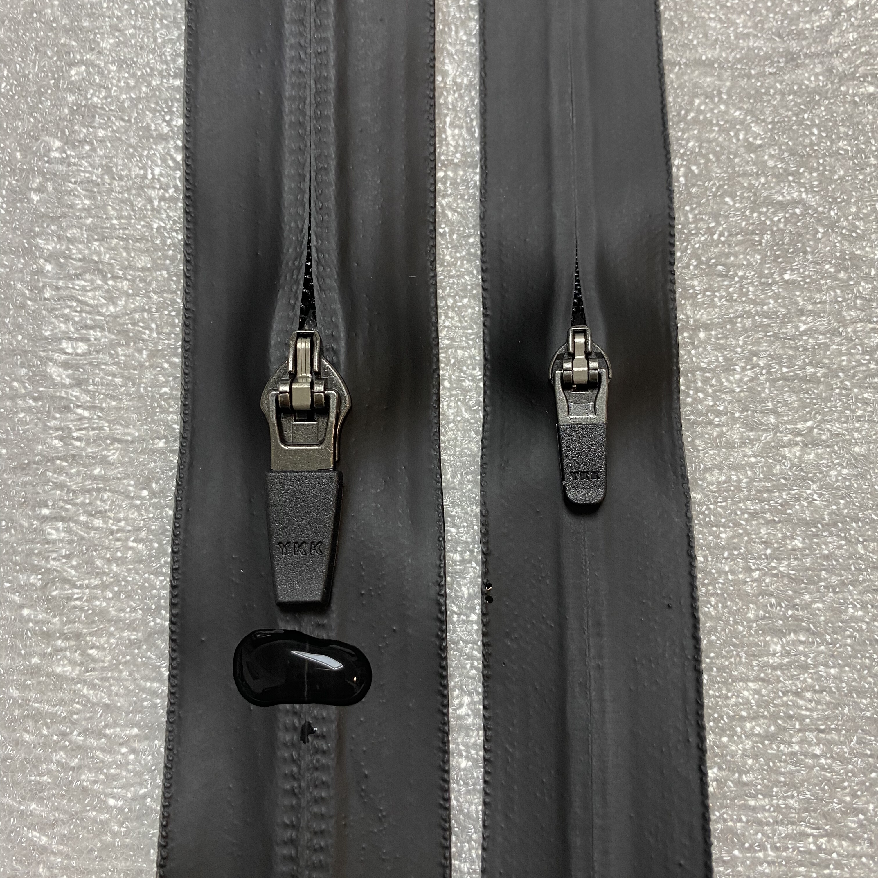 YKKykk3号5号CTT10哑光黑新款防水拉链口袋书包拉链皮把自锁拉头