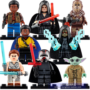 WM6081星战9天行者楚巴卡雷伊尤达积木小人仔儿童拼装人偶玩具