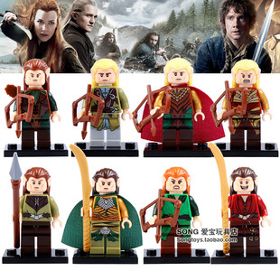 品高PG8027魔戒霍比特人精灵莱格拉斯精灵王爱隆积木人仔