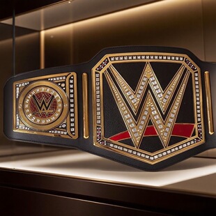 WWE世界重量级冠军腰带拳击比赛1/1金腰带格斗纪念冠军奖品收藏