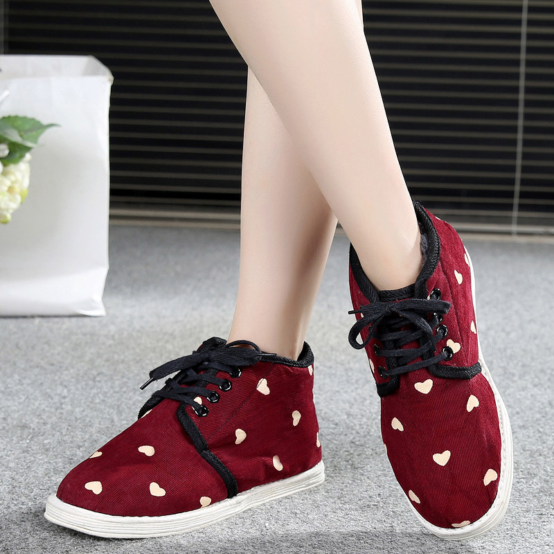 千层底棉鞋女冬季棉花手工加绒加厚平底农家传统复古系带居家布鞋,女鞋,高帮鞋,淘宝优惠券,粉丝福利购,淘宝优惠卷