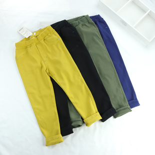 男女童弹力裤 春秋儿童长裤 休闲裤 小脚打底裤 160 2条 弹性好90 包邮