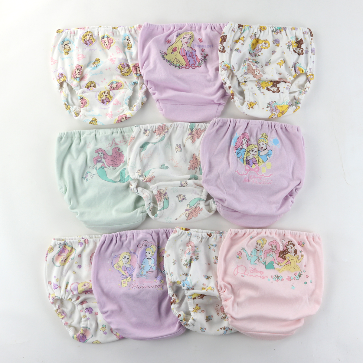出口日单儿童纯棉内裤女童公主面包裤宝宝卡通不夹PP内裤100-120