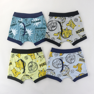 日单儿童内裤宝K梦男童卡通四季平角短裤男宝宝弹力裤110-140