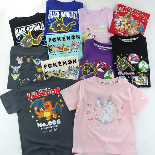 日单儿童短袖T恤夏季卡通上衣男女童休闲打底衫110-140