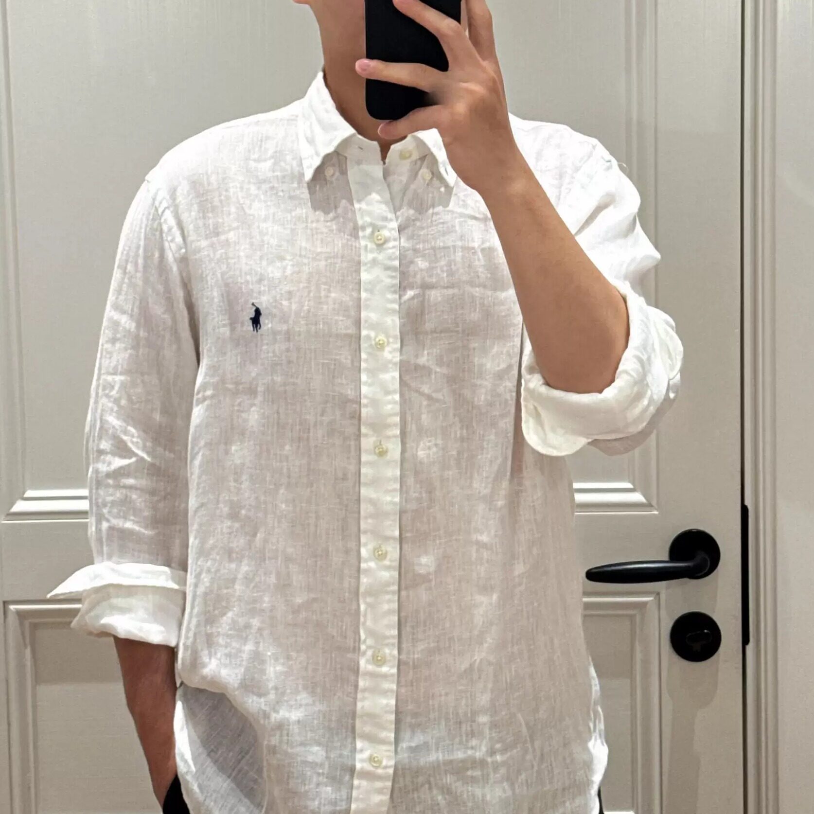 RL拉夫小马标长袖衬衫老钱风衬衣