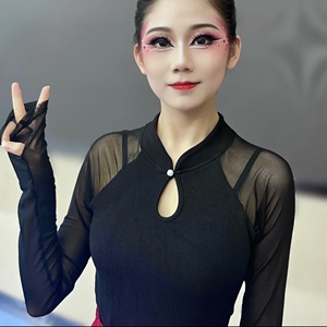 古典舞练功服女成人新款中国风舞蹈服装形体服现代舞百搭显瘦上衣
