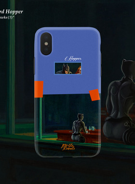 GENTLE REBELS恶搞霍普油画手机壳蝙蝠侠DC猫女xs苹果iphone11pro