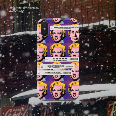 GENTLE REBELS恶搞安迪沃霍手机壳苹果11美国梦露波普iphone12pro