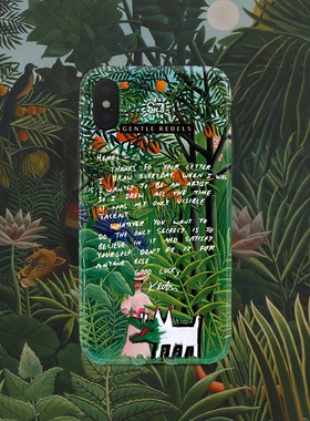 GENTLE REBELS 油画手机壳iphone17promax桔子树ins文艺涂鸦适用苹果16橘子野花小狗亨利卢梭keithharing森林