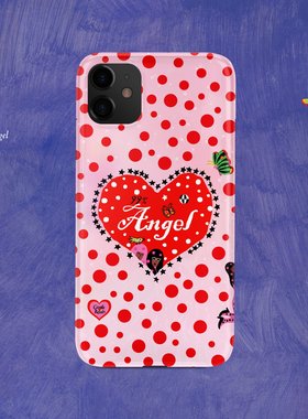 GENTLE REBELS草间弥生红色波点手机壳适用iphone17promax苹果16原创INS蝴蝶五星polka圆粉波普少女心形天使
