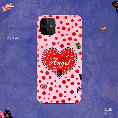 草间弥生红色波点手机壳