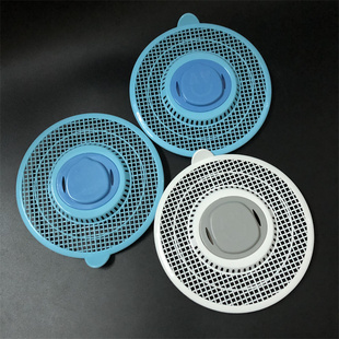 圆形排水口过滤网洗手盆水槽隔渣网漏浴室加固地漏头发阻隔防塞器