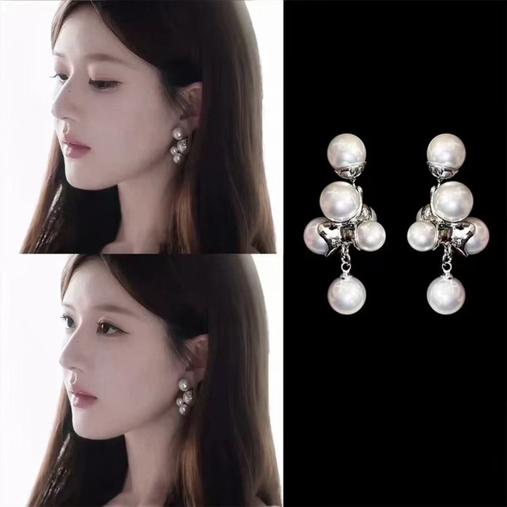 赵露思许我耀眼许妍同款耳钉高级感时尚精致珍珠耳饰温柔百搭饰品