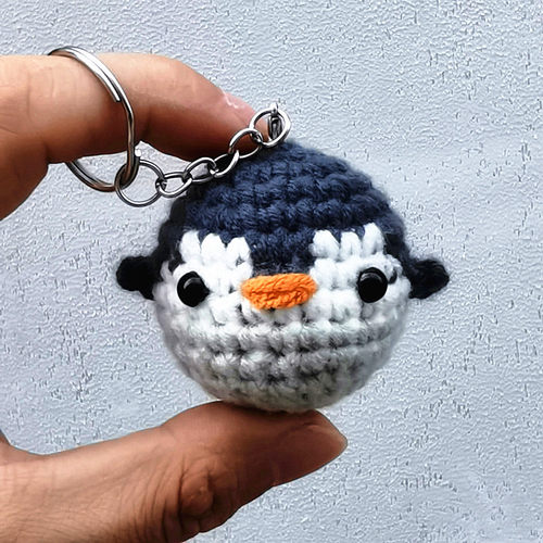 DIY毛线钩针工博企鹅编织材料