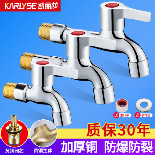 全铜拖把池水龙头单冷加长杆阳台