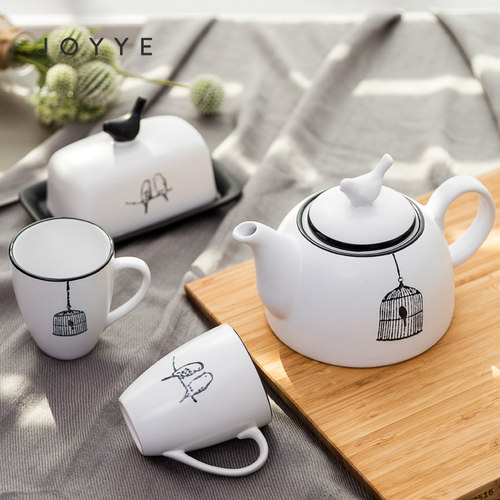 鸟之赞歌陶瓷咖啡杯套装