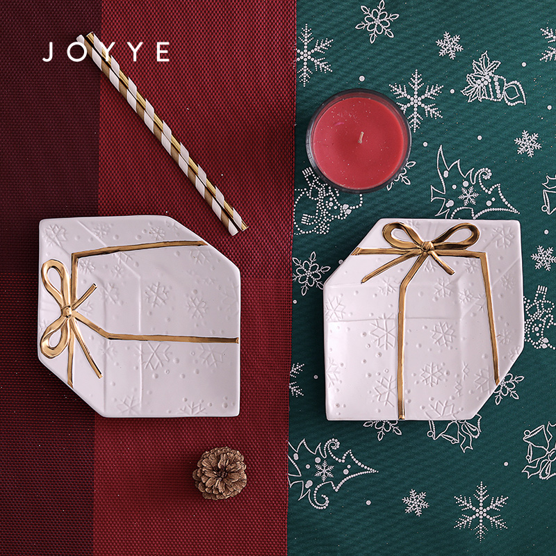 圣诞节陶瓷餐具套装精致北欧风格