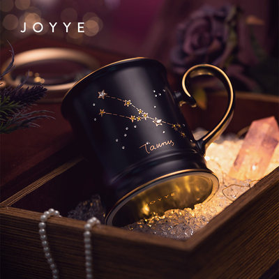 JOYYE十二星座陶瓷情侣咖啡杯