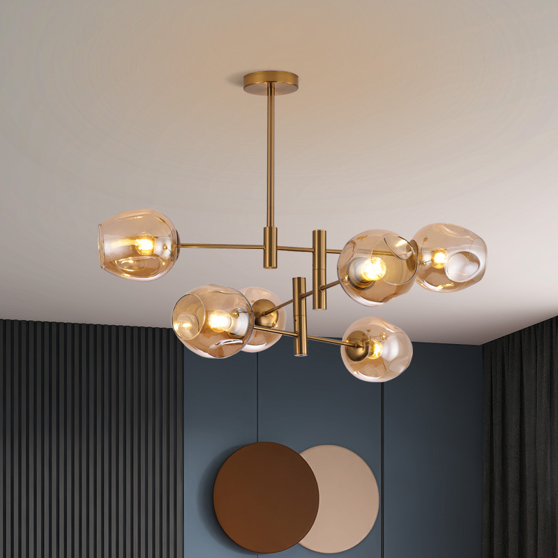 北欧客厅灯吊灯极简设计师魔豆分子饭厅饭厅书房灯饰轻奢卧室灯具