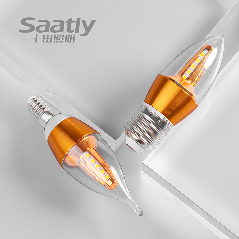 十田照明led蜡烛灯泡家用吊灯