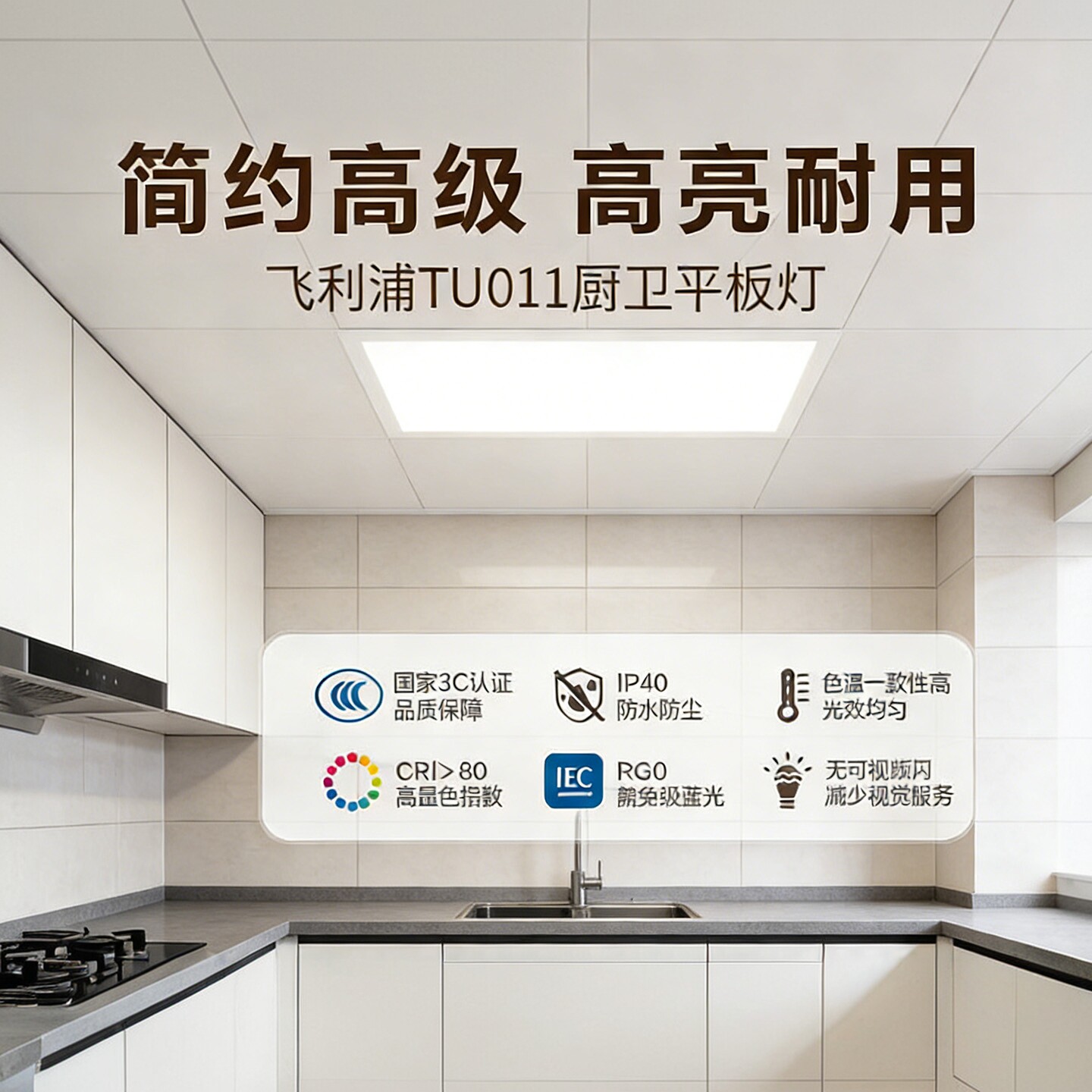 飞利浦LED平板灯厨卫集成吊顶灯图片