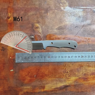 锻打加硬不锈钢半成品刀胚 m61