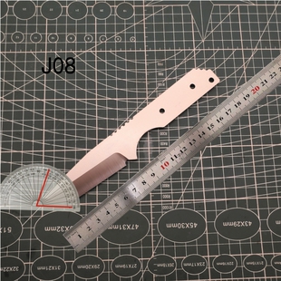 锻打加硬不锈钢 半成品挺进者刀胚 j08