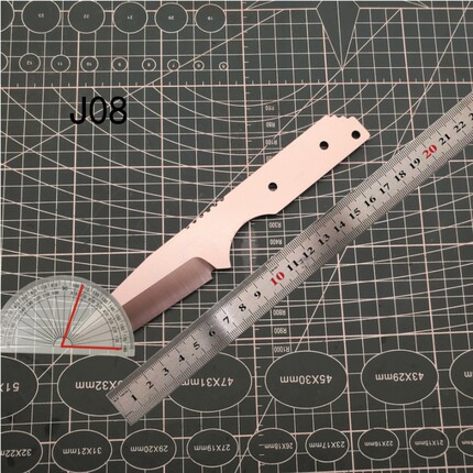 锻打加硬不锈钢 半成品挺进者刀胚 j08
