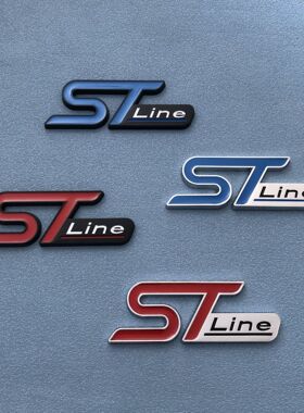 大号STline车贴适用于福特改装金属车标ST运动版尾标中网标装饰贴