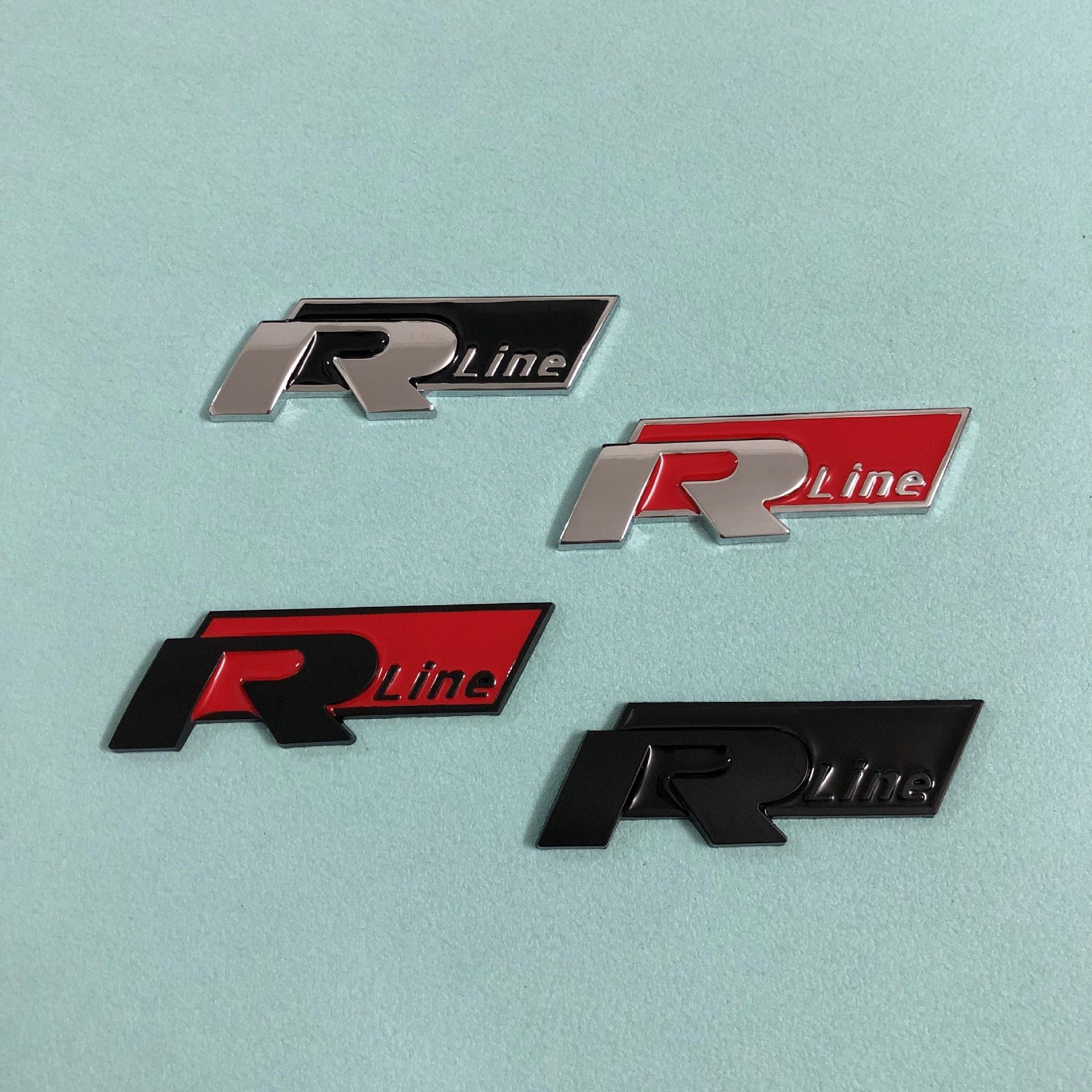 适用于大众高尔夫CC尚酷迈腾速腾POLO改装R车标贴Rline尾