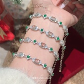 最强翡翠白冰平替 缅甸高冰水沫玉手链高冰种超透刚蛋首饰玉石感