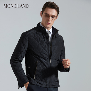 立领棉衣男士 保暖夹克衫 短款 麦迪莱登品牌商务秋冬季 中年棉服外套