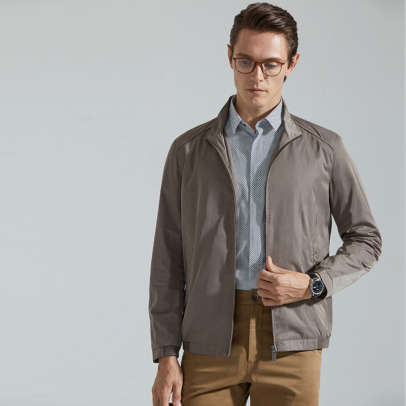 麦迪莱登春季中年男士易打理外套