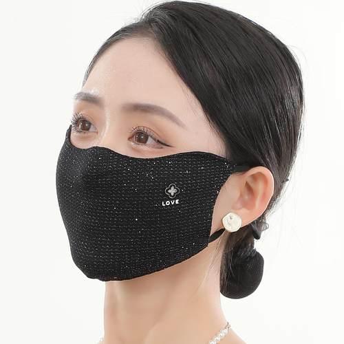 夏季薄款小香风弹力网纱透气口罩