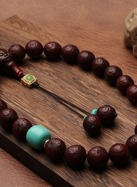 核雕男女凤眼菩提子单圈手串玉华