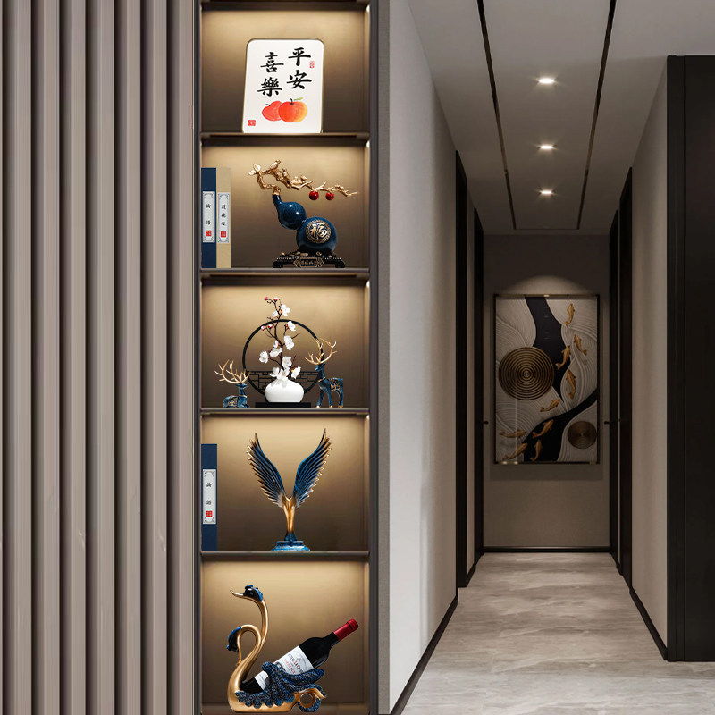 新中式高档套装摆件家居电视柜新房客厅玄关酒柜餐厅柜装饰品摆件,家居饰品,装饰摆件,淘宝优惠券,粉丝福利购,淘宝优惠卷
