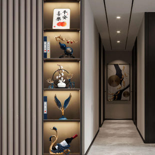 新中式高档套装摆件家居电视柜新房客厅玄关酒柜餐厅柜装饰品摆件