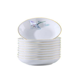 陶瓷味碟家用小盘子凉菜小菜碟子5寸小号蘸料火锅调料碟酱油醋碟