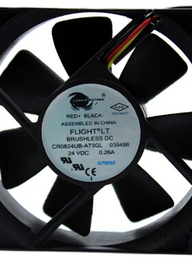 CR0824UB-A73GL全新原装正品FLIGHTLT  24V 0.26A散热风扇风机8CM