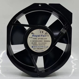 FAN TYPE 230V 2TP 金属耐高温风扇 220 日本ROYAL 29W UT156C