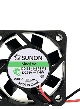 KDE2404PFV2 4010 24V 1.4W 建准 SUNON 4CM 2线 静音 变频器风扇
