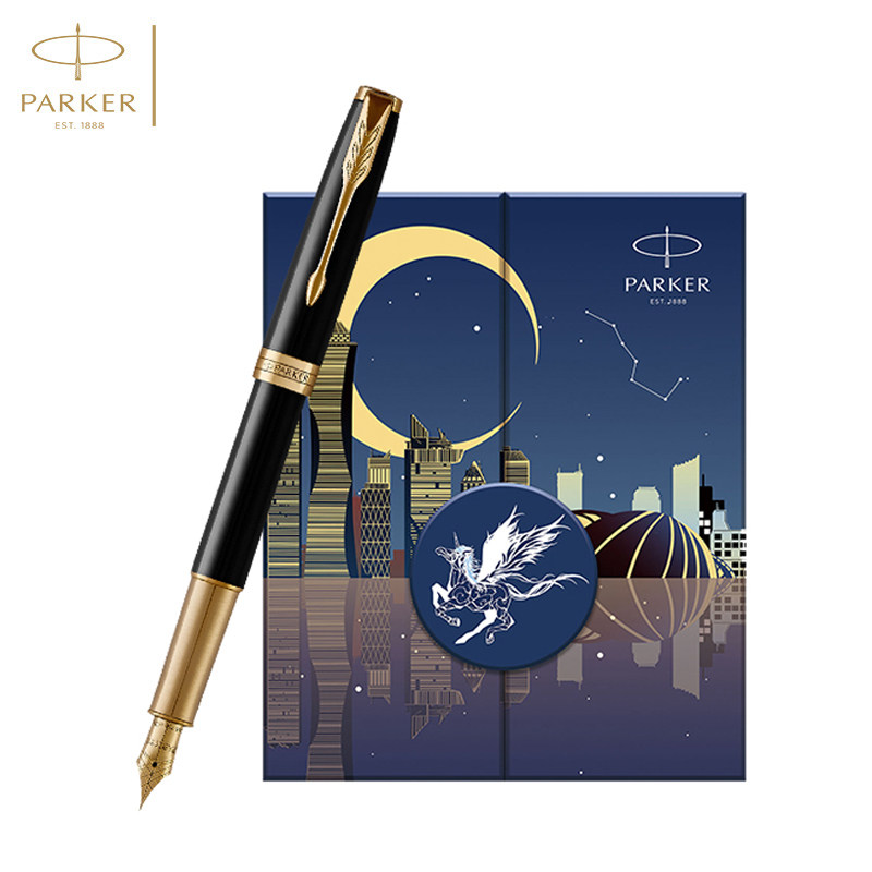 parker/派克钢笔 新品上市以梦为马礼盒 卓尔18k金夹墨水笔 以梦为马