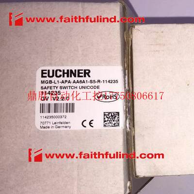 议价Euchner MGB-L1-APA-AA6A1-S5-R-114235 安士能全新安全现货