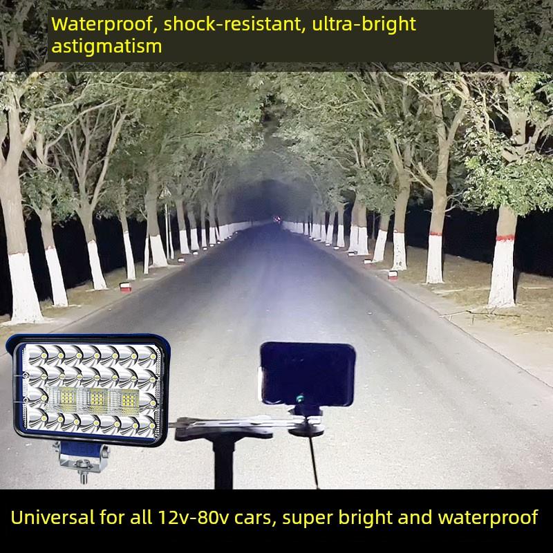 超亮灯12V24Vled聚光农用车收割机挖掘机汽车有轨电车前灯卡车叉