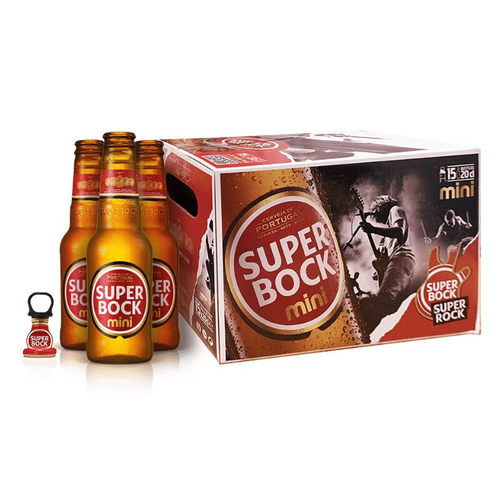 SuperBock超级波克铝瓶355ML*6/12/24瓶经典拉格黄啤国产